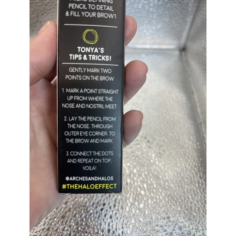 Micro Defining Brow Pencil by Arches & Halos .003oz Eyebrow Pencil, Charcoal